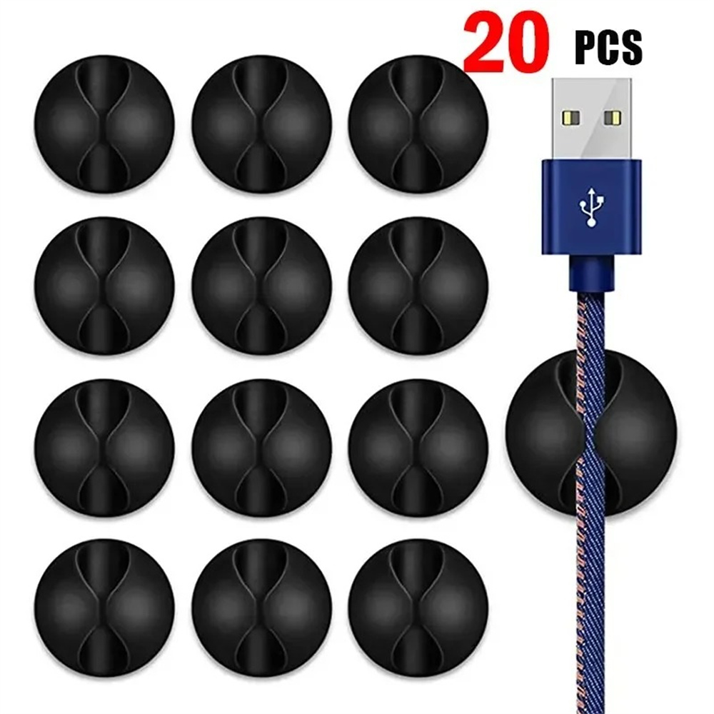 Tippet Line - 20 шт. USB-кабель, клейкие зажимы для