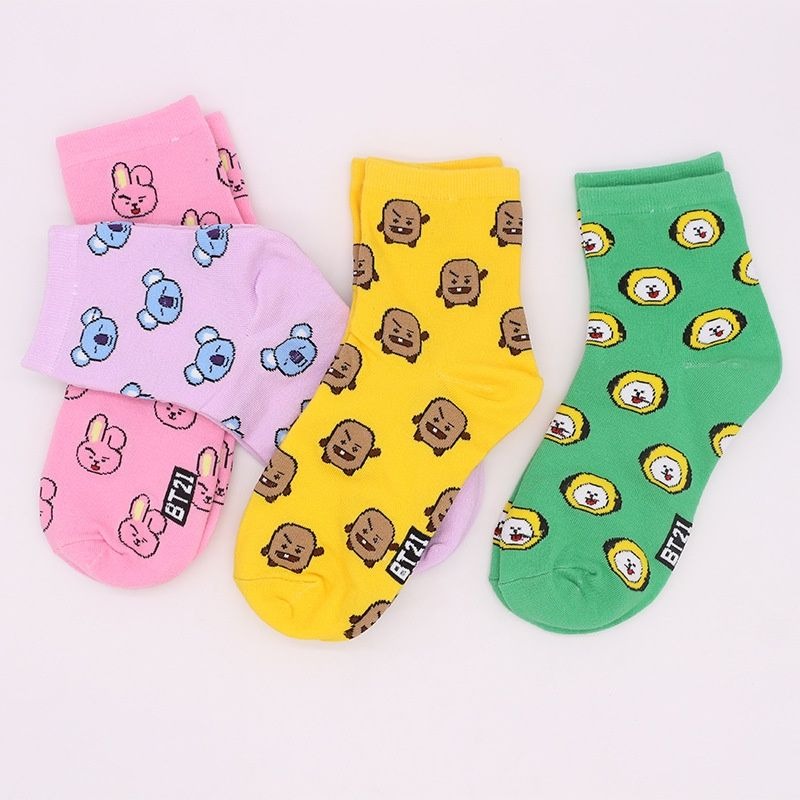 Милые носки BT21 с мультяшными – обзор и цена Tippet Line